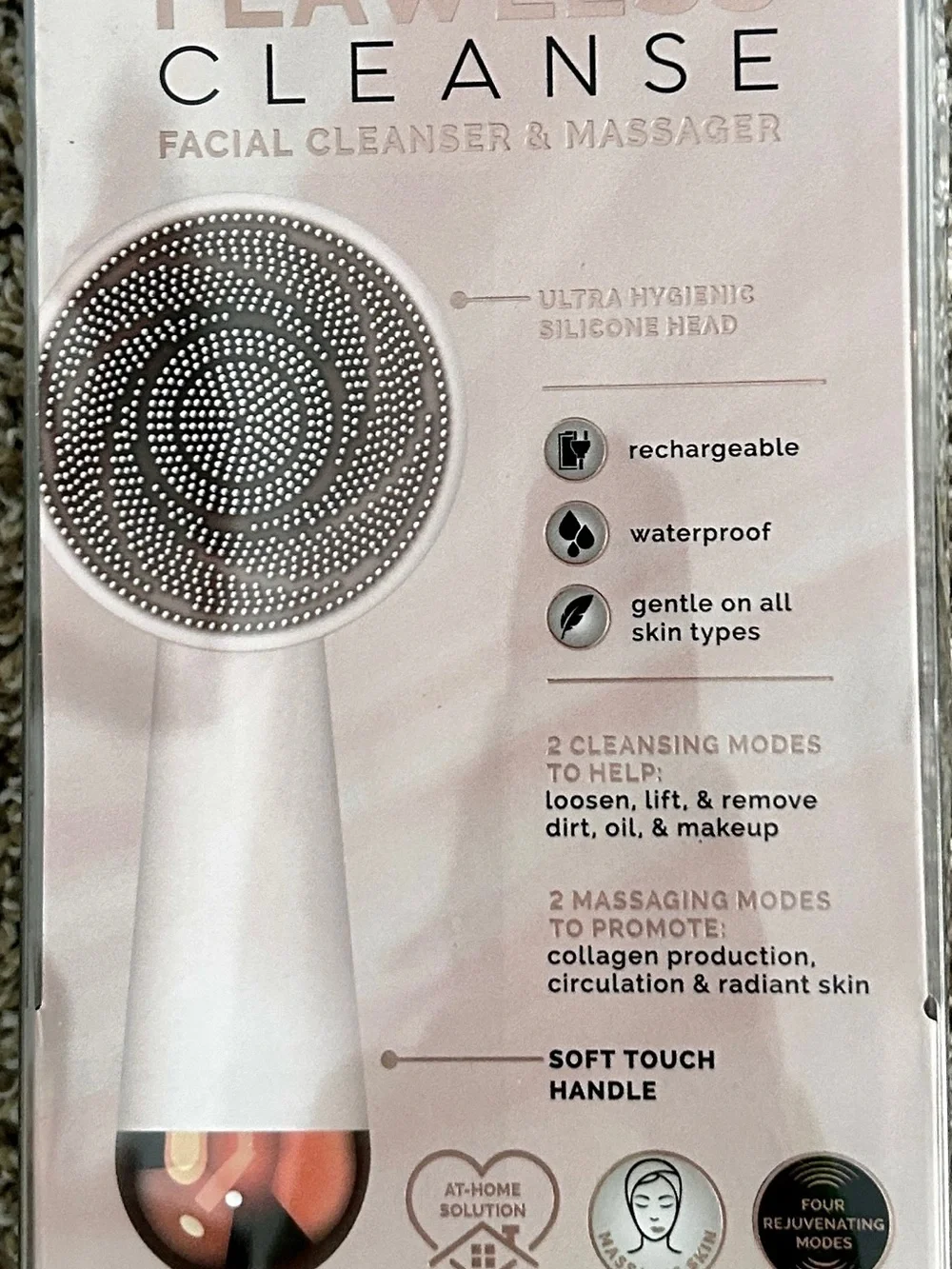 Flawless Ultra Hygienic Facial Cleanser & Massager — Rose Blush